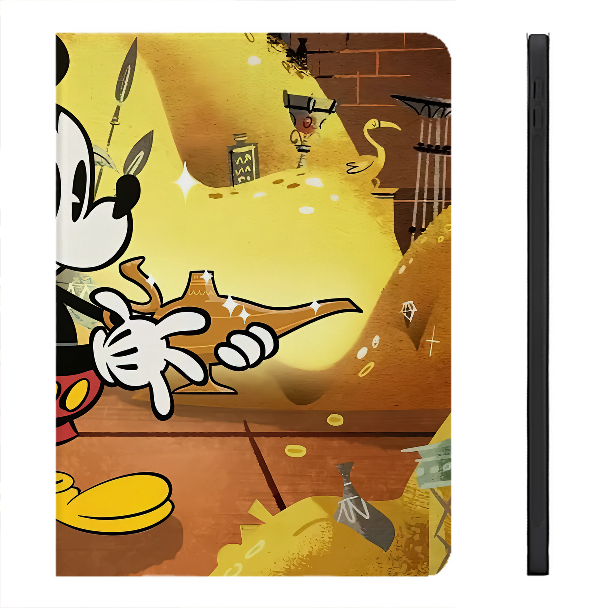 （画像用） ミッキーマウス Mickey Mouse IPadケース ペンホルダー付き ブックスタイルデザイン